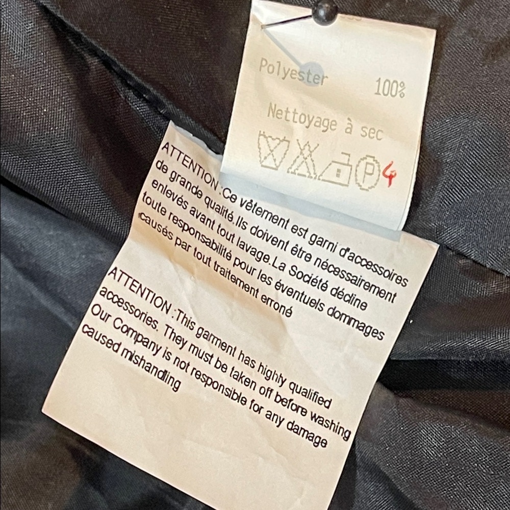 Marina Sitbon For Kamasho Paris Black Double-Breasted Jacket Medusa Buttons 42 - Picture 5 of 12